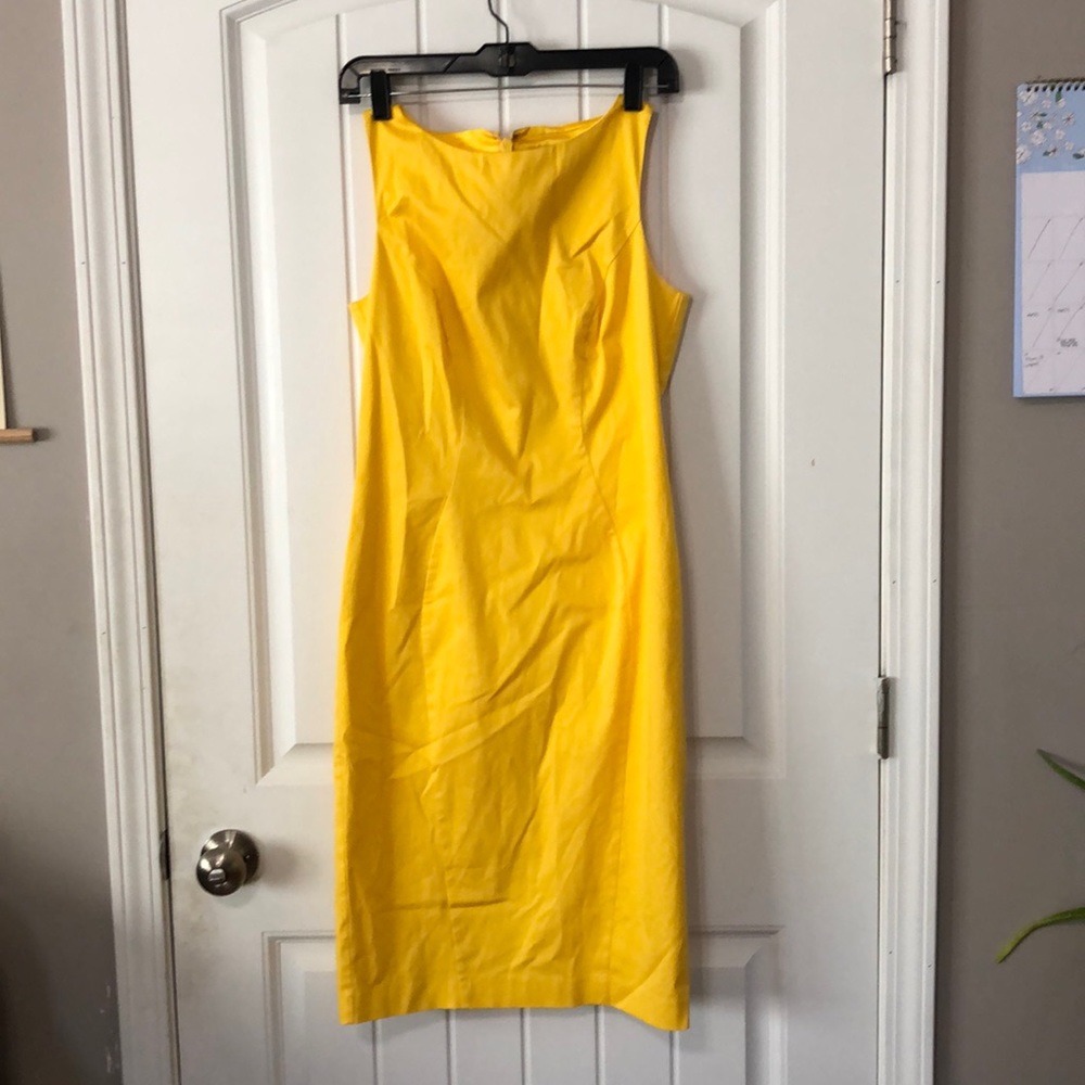 Eva mendes size 0 bright yellow dress